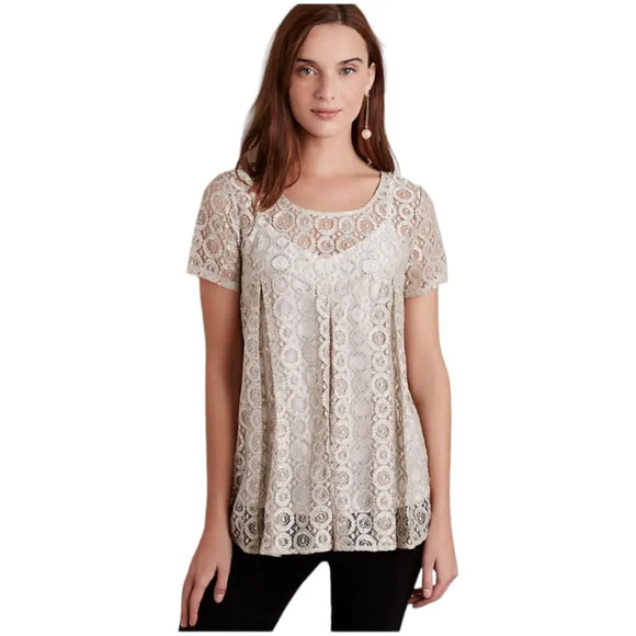 Anthropologie Akemi + Kin Lyra Crochet Blouse - Picture 6 of 6